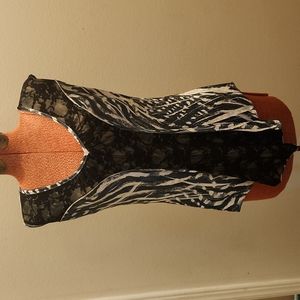 Daytrip vintage velour and lace top